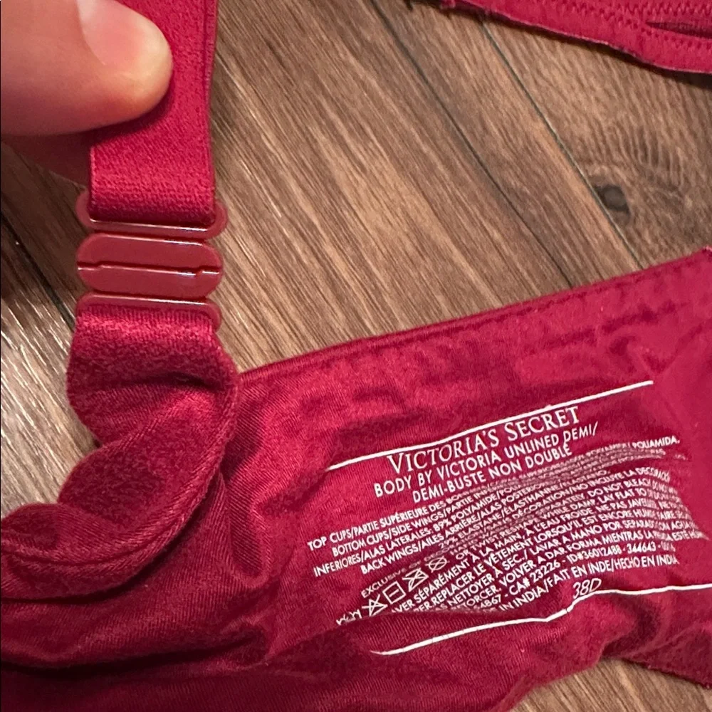 Victorias Secret Body by Victoria Lace Unlined Demi Bra 38D - Picture 3 of 6